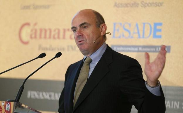 El ministro de Economía, Luis de Guindos.