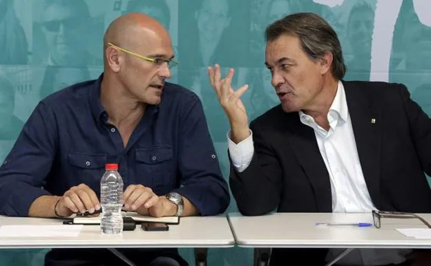 Raül Romeva y Artur Mas.