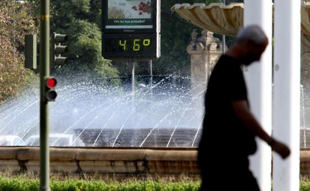 Ola de calor en Sevilla.