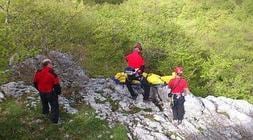 Fotograma de la operación de rescate, de un video facilitado por la Ertzaintza.