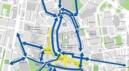 Itinerarios ciclistas para atravesar el centro de Vitoria sin infringir la ordenanza.