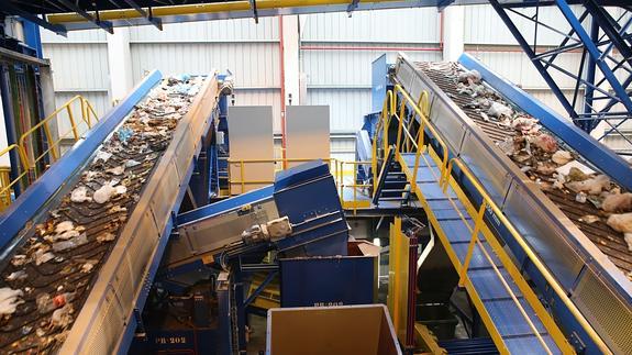 Vista del interior de la planta.