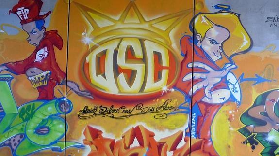 Una de las obras expuestas en Santander.