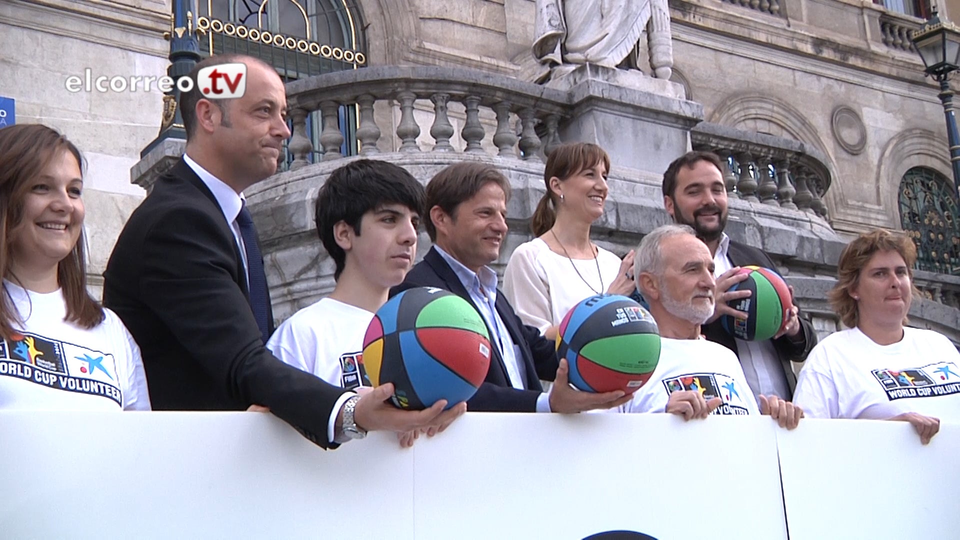 El concejal de Deportes del Ayuntamiento de Bilbao , Sabin Anucita, en la presentación del evento. 