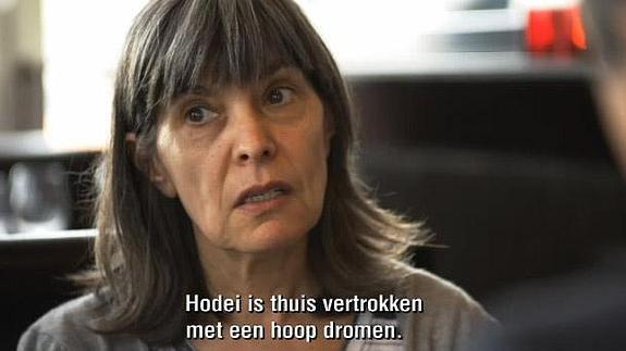 La madre de Hodei, en la cadena holandesa VTM. 