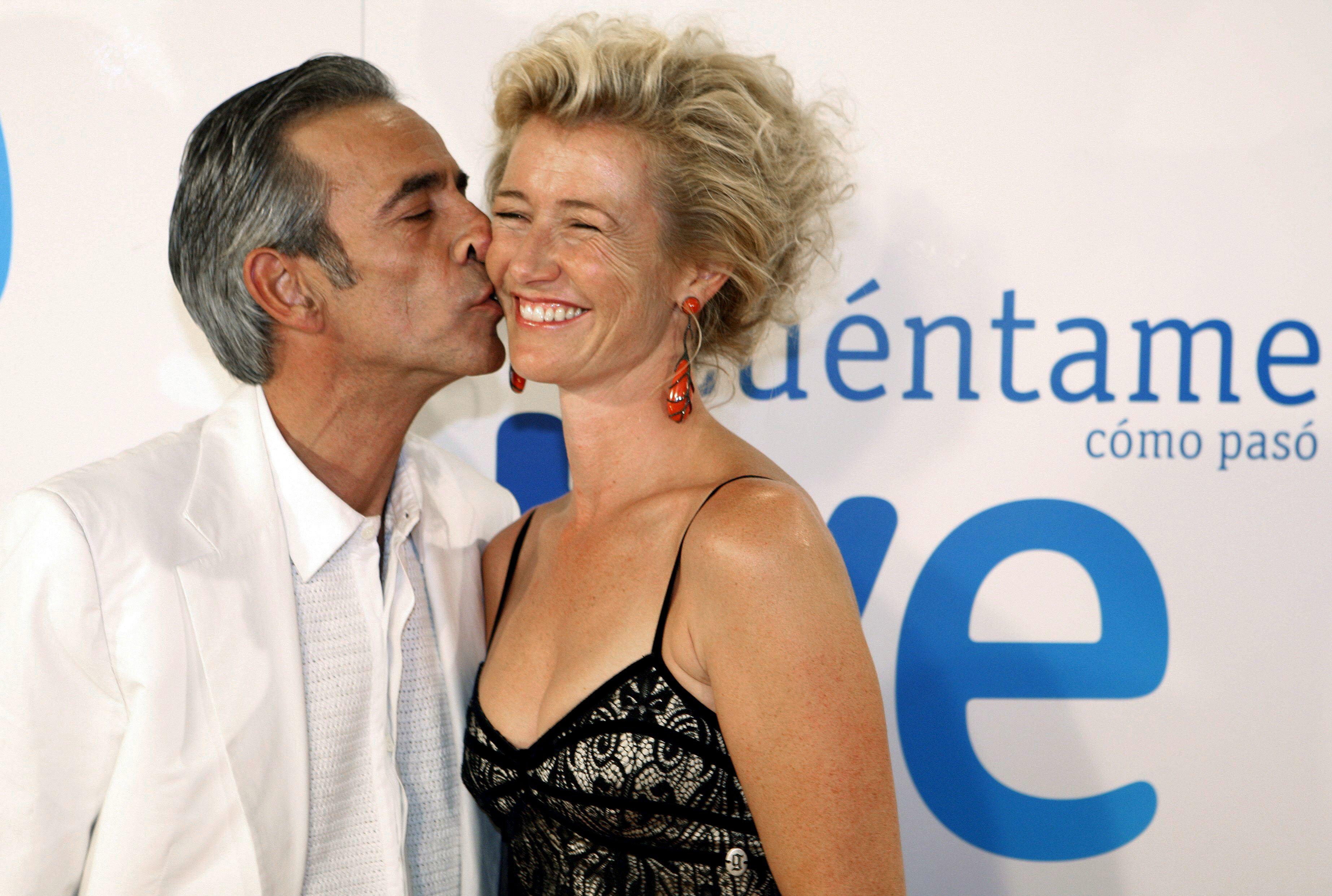 Ana Duato, con IManol Arias en una premiere de Cuéntame. 