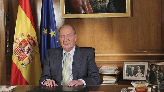El Rey se ha mostrado sereno y tranquilo durante su mensaje a los españoles.