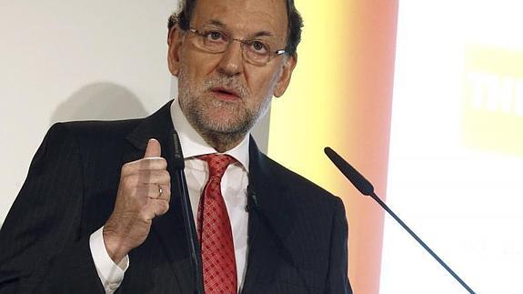 Rajoy, este martes ante los medios.