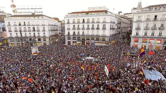 Manifestación del pasado 2 de junio en la Puerta del Sol.