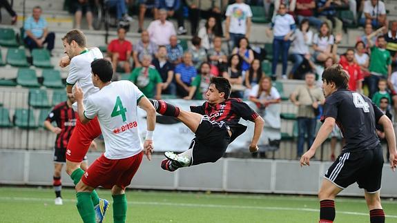 Un momento del partido.