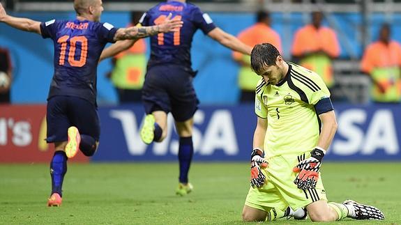 Casillas, durante un momento del partido. 