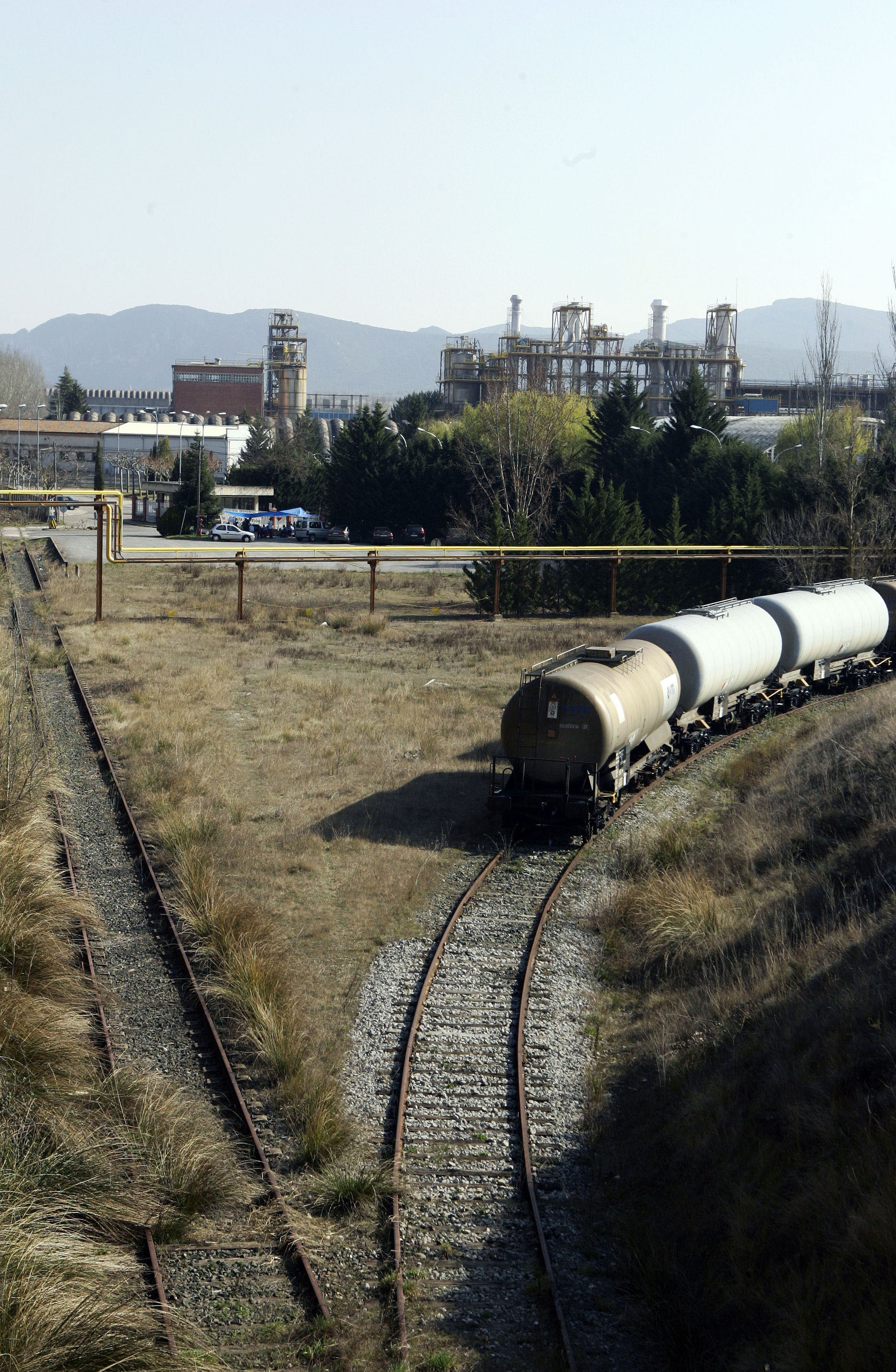 Instalaciones de Montefibre Hispania, en la carretera de Logroño. 