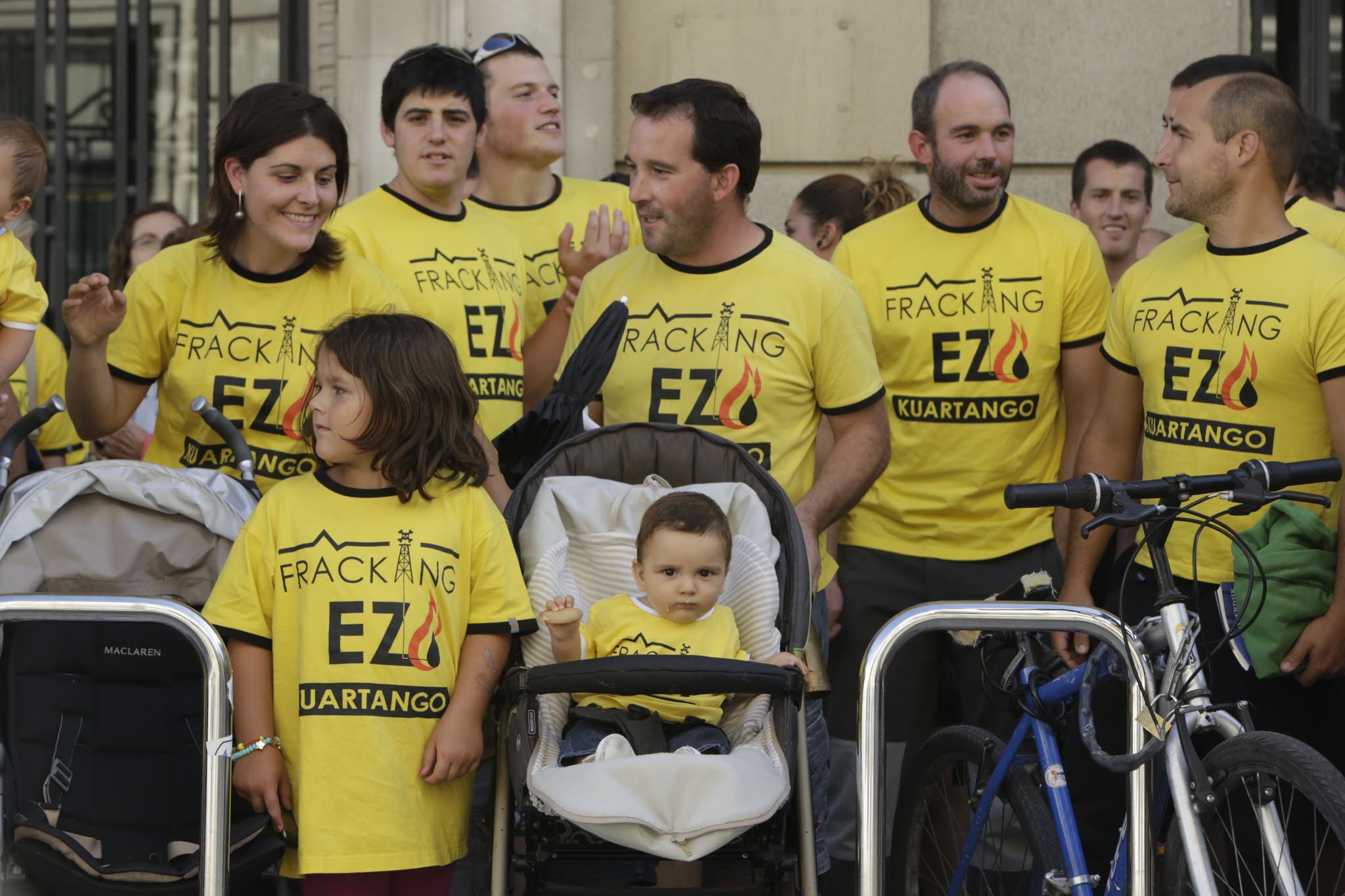 Concentración contra el fracking en Vitoria. 