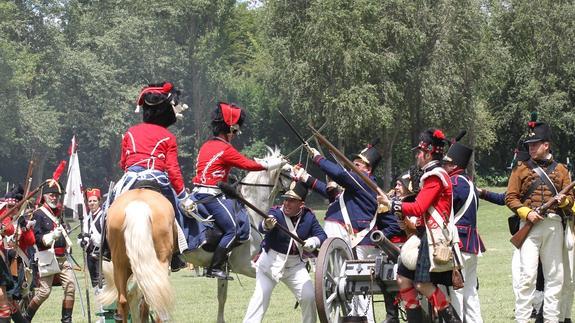 Recreación de la Batalla de Vitoria en Olárizu.