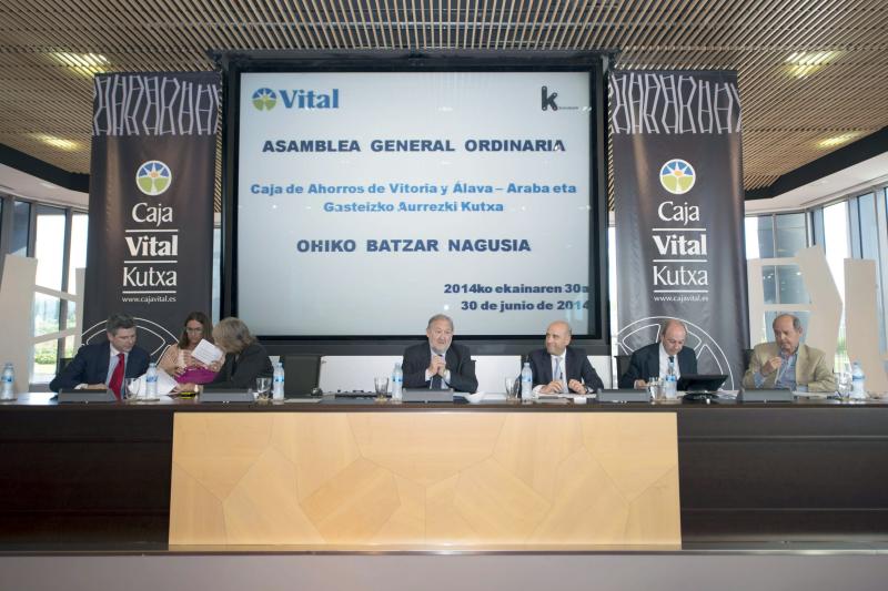 Un momento de la asamblea de la Caja Vital. 