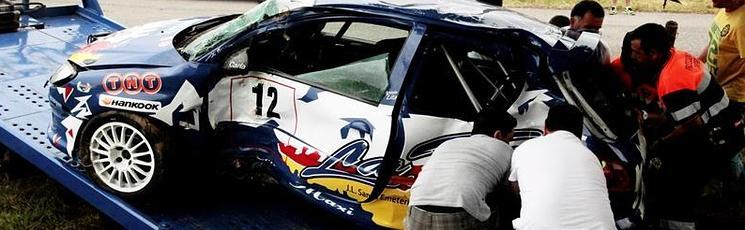 Así quedó el vehículo siniestrado.