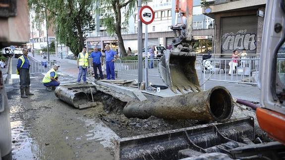 Las obras se alargarán hasta la madrugada. 