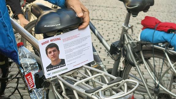 A finales de agosto se celebró una marcha ciclista que recorrió Bélgica y Holanda para recabar pistas sobre la desaparición de Hodei Egiluz. 