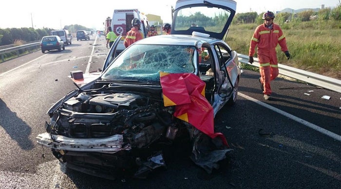 El último accidente en esta carretera tuvo lugar el sábado.