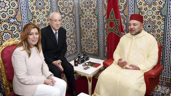 Mohamed VI recibe por sorpresa a Susana Díaz