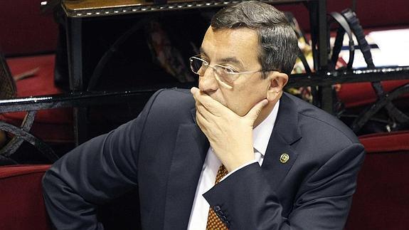 José Luis Bilbao, un pleno de las Juntas.