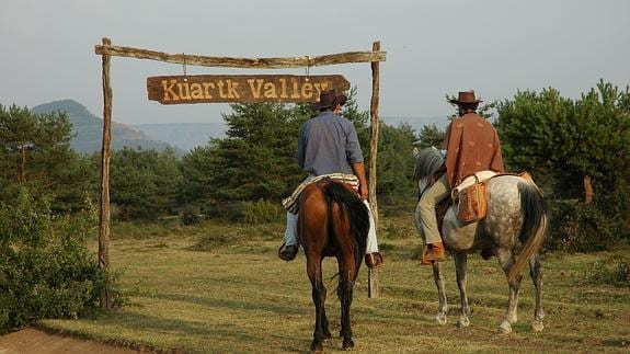 Kuartango se convirtió durante el rodaje en Kuart Valley. 
