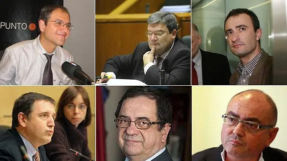 Fernando Consuegra, Juan María Aburto, Igor Irigoyen, Fernando Fantova, Iñigo Pombo y Javier Madrazo.
