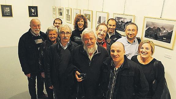 Fotógrafos del Depor en la apertura de la muestra