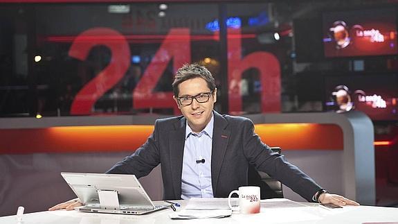 Sergio Martín, director del Canal 24 horas y presentador de 'La noche en 24 horas'. 