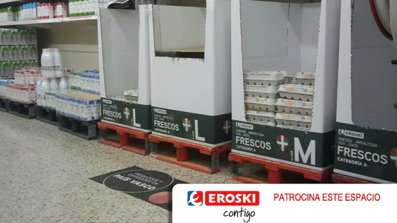 Todos los huevos de la marca Eroski son producidos y envasados en el País Vasco