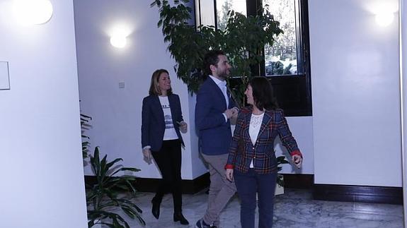 Sémper y Quiroga, este viernes en Parlamento vasco.