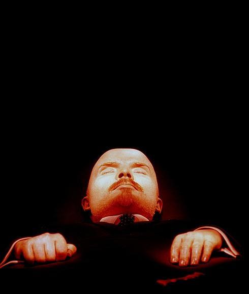 Los restos embalsamados de Lenin. 