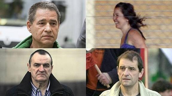 Antton Troitiño, Maite Aranalde, Iñaki de Juana y Josu Ternera.