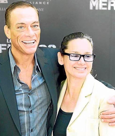 Jean Claude Van Damme y Gladys Portugues.