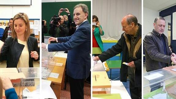 Aitziber Ibaibarriaga (Bildu), Alfonso Gil (PSE), Ibon Areso (PNV) y Roberto Uriarte (Podemos).