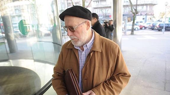 Fede García, en el juzgado por alguna de sus denuncias contra De Andrés . 