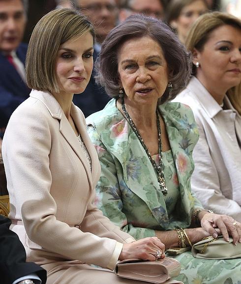 Las reinas Letizia y Sofía. 