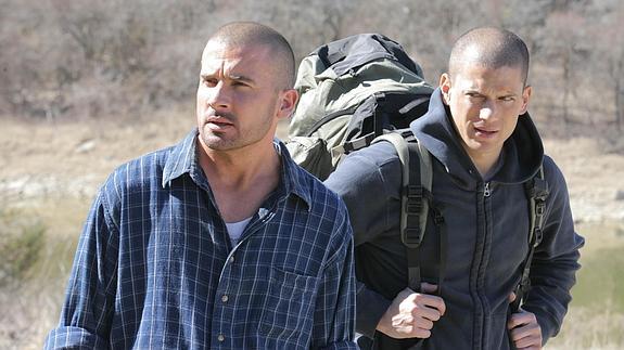 Los hermanos Lincoln Burrows y Michael Scofield en la serie.