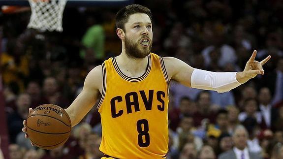 Matthew Dellavedova en el partido contra Golden State