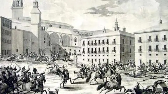El General Álava entra en Vitoria el 21 ed junio de 1813 y salva la ciudad del saqueo francés. 