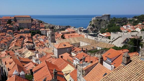 Vista de los tejados de Dubrovnik. 