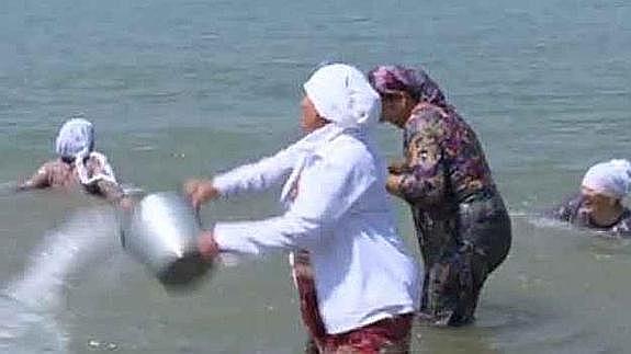 Una playa solo para mujeres