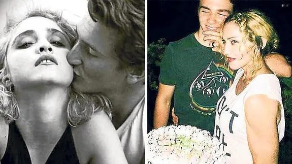 Madonna subió a sus redes sociales una antigua foto junto a Sean Penn para felicitarlo, además de la tarta con la que celebró sus 57 años junto a su hijo.