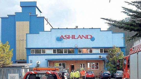 Fábrica de Ask en Castro Urdiales cuando aún era Ashland. 