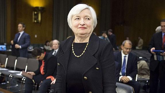 La presidenta de la Reserva Federal de EE UU, Janet Yellen.