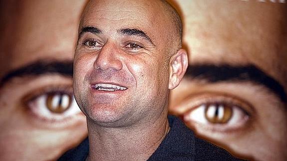 Agassi, cuando presentó su libro.