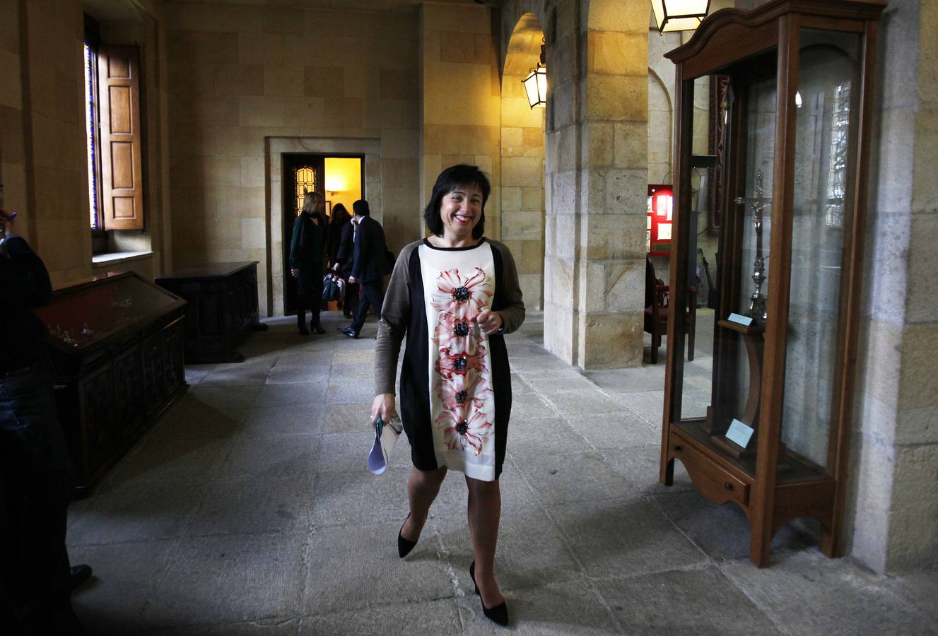 Ana Madariaga en la Casa de Juntas.