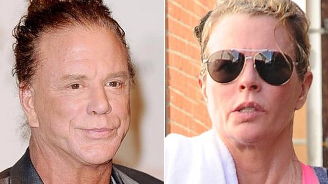 Mickey Rourke y Kim Basinger. El tiempo ha hecho mucha mella en ellos.