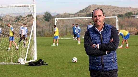 Barroso en la Ciudad Deportiva del Hércules.