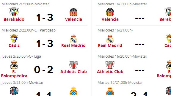 Copa del Rey 2015-2016: Valencia - Barakaldo y el resto de partidos de la ronda 4.